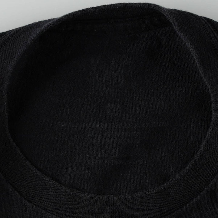 KORN band T-shirt, band T, men's size L cotton black type Vintage Second Hand