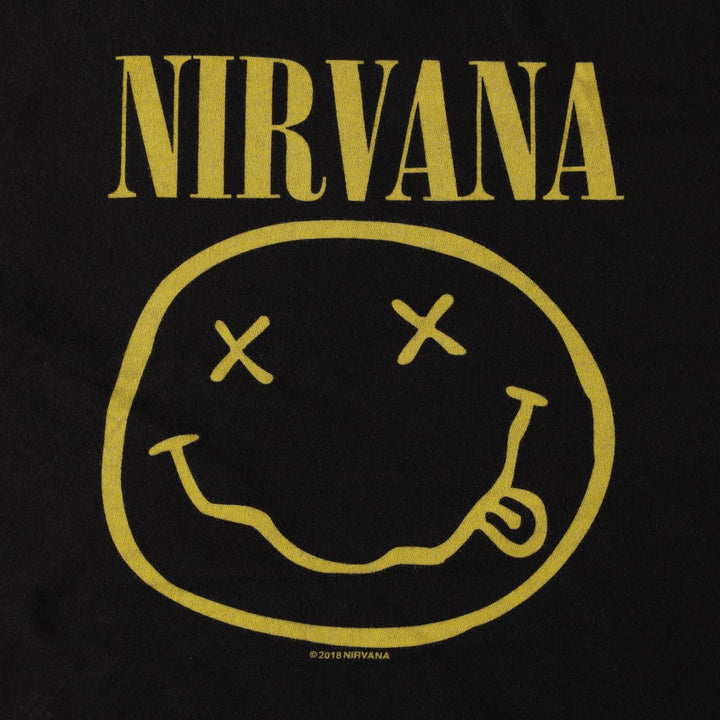 TEESTYLED NIRVANA Nirvana Band T-shirt, Men's Size L (approx.) cotton black type Vintage Second Hand