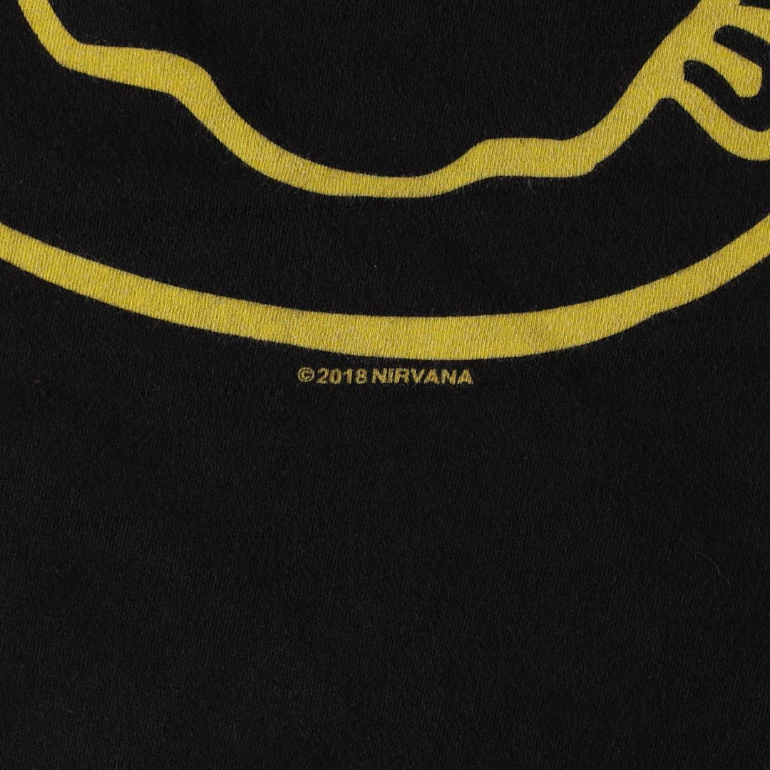 TEESTYLED NIRVANA Nirvana Band T-shirt, Men's Size L (approx.) cotton black type Vintage Second Hand