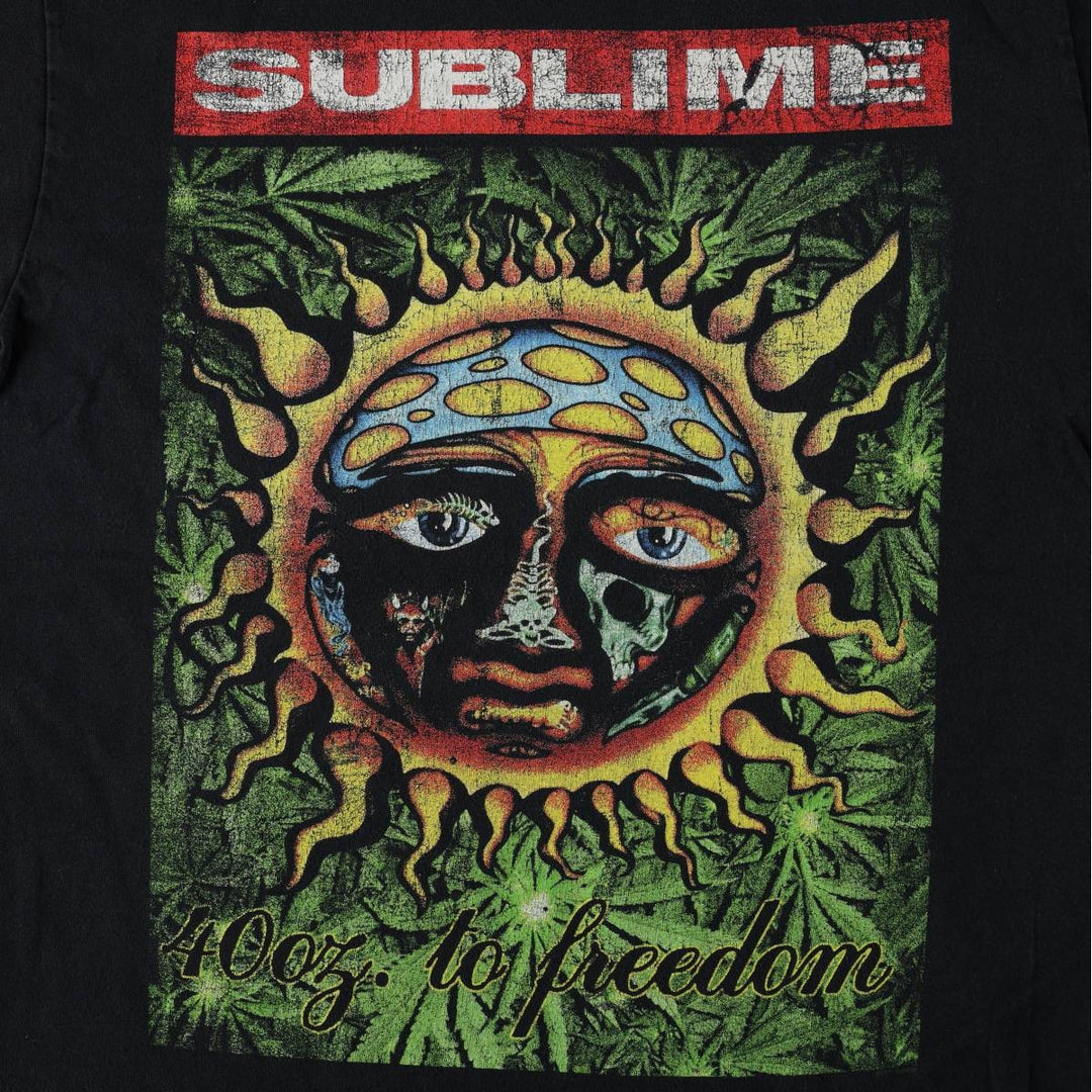 Gildan GILDAN SUBLIME Band T-shirt, Men's M size cotton black type Vintage Second Hand