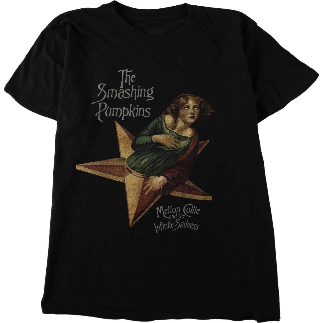 THE SMASHING PUMPKINS Smashing Pumpkins Band T-shirt Band T Men's L size cotton black type Vintage Second Hand