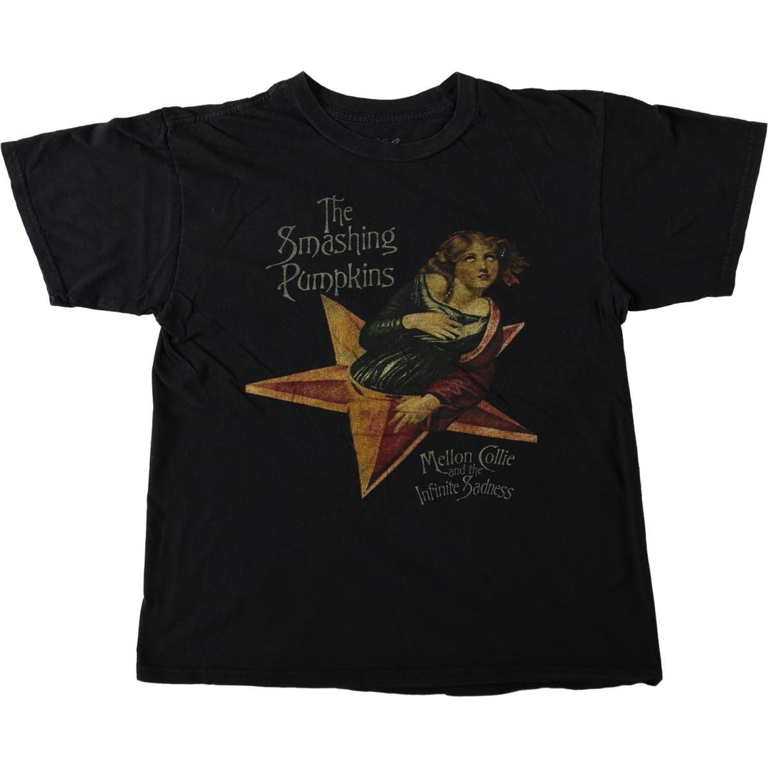 THE SMASHING PUMPKINS Smashing Pumpkins Band T-shirt Band T Men's M equivalent cotton black type Vintage Second Hand