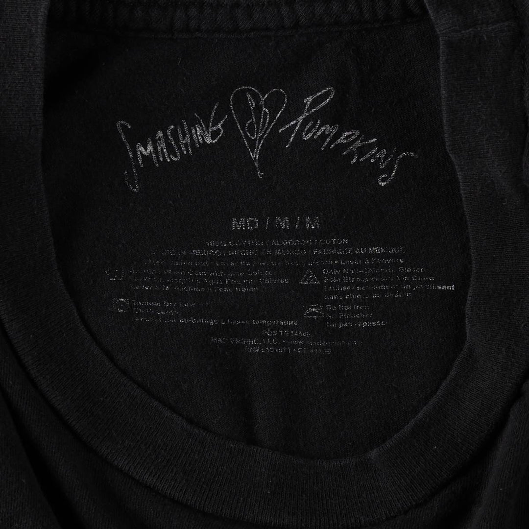 THE SMASHING PUMPKINS Smashing Pumpkins Band T-shirt Band T Men's M equivalent cotton black type Vintage Second Hand