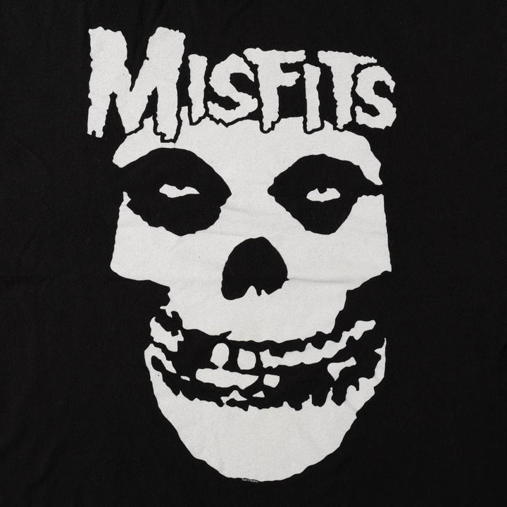 MISFITS Skull Pattern Band T-shirt, Men's XL size unclear black type Vintage Second Hand