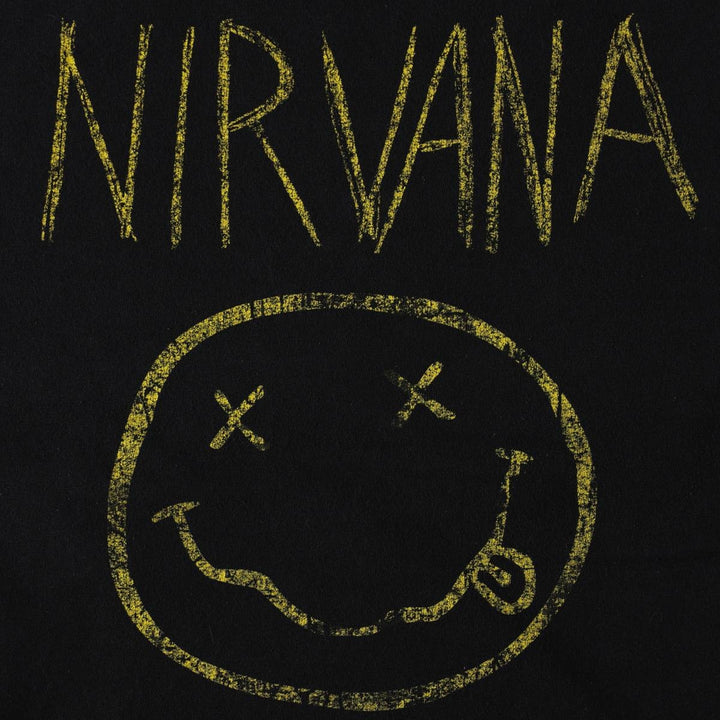 NIRVANA Nirvana Band T-shirt, Band T, Men's L size cotton black type Vintage Second Hand