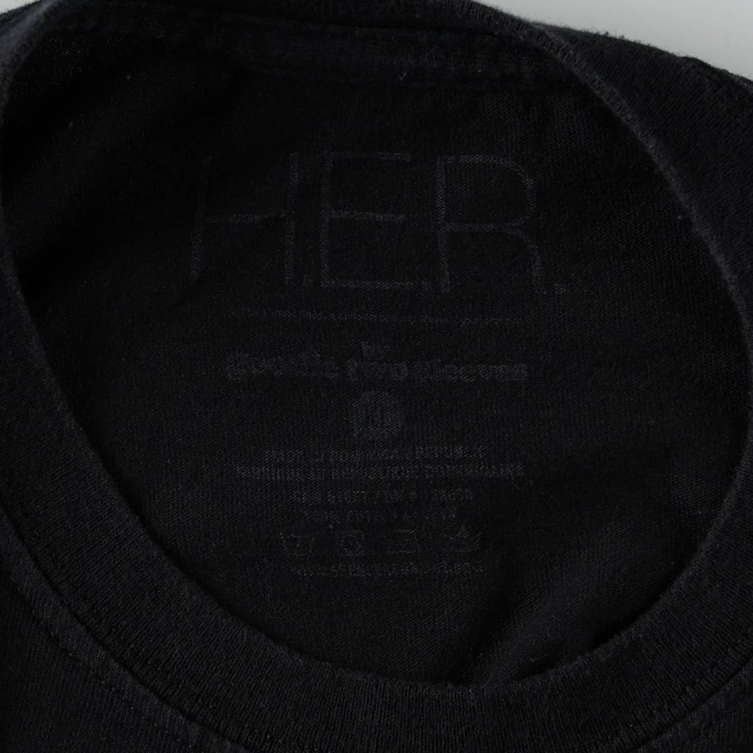 HER Wrap T-Shirt, Men's XL (approx.) cotton black type Vintage Second Hand