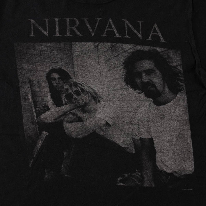 Tultex NIRVANA Band T-Shirt, Men's Size XL cotton black type Vintage Second Hand