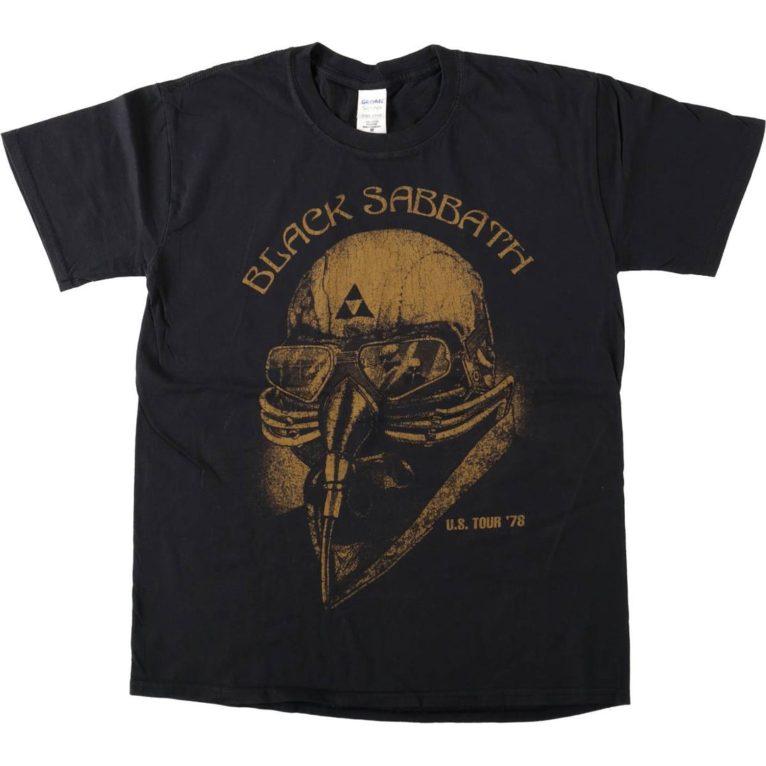 Gildan Black Sabbath band T-shirt, men's size M cotton black type Vintage Second Hand