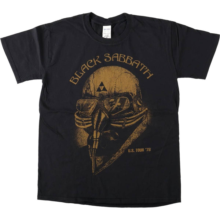 Gildan Black Sabbath band T-shirt, men's size M cotton black type Vintage Second Hand