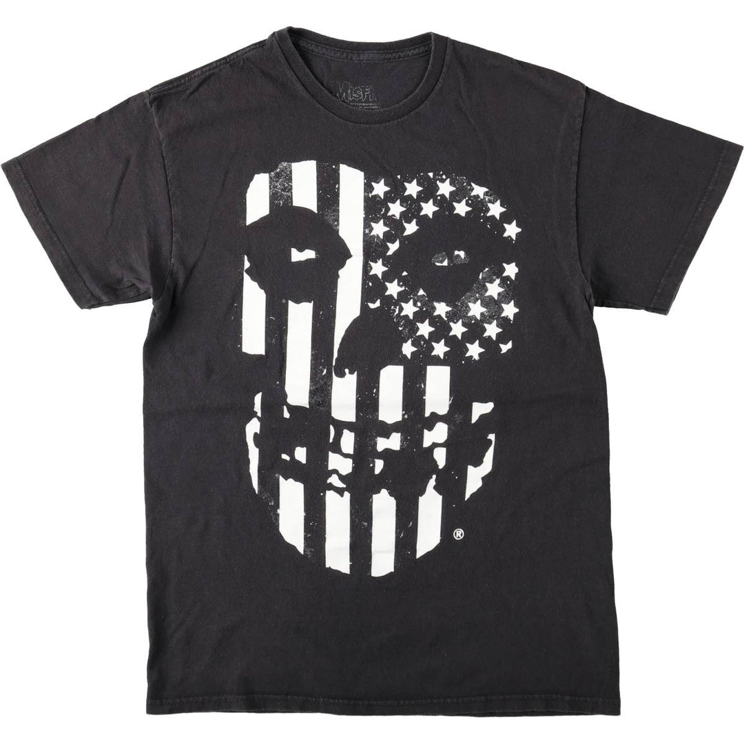 MISFITS Misfits Band T-shirt, Men's M size cotton black type Vintage Second Hand