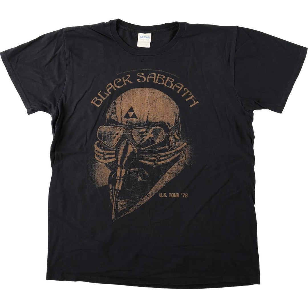 Gildan Black Sabbath band T-shirt, men's size M cotton black type Vintage Second Hand