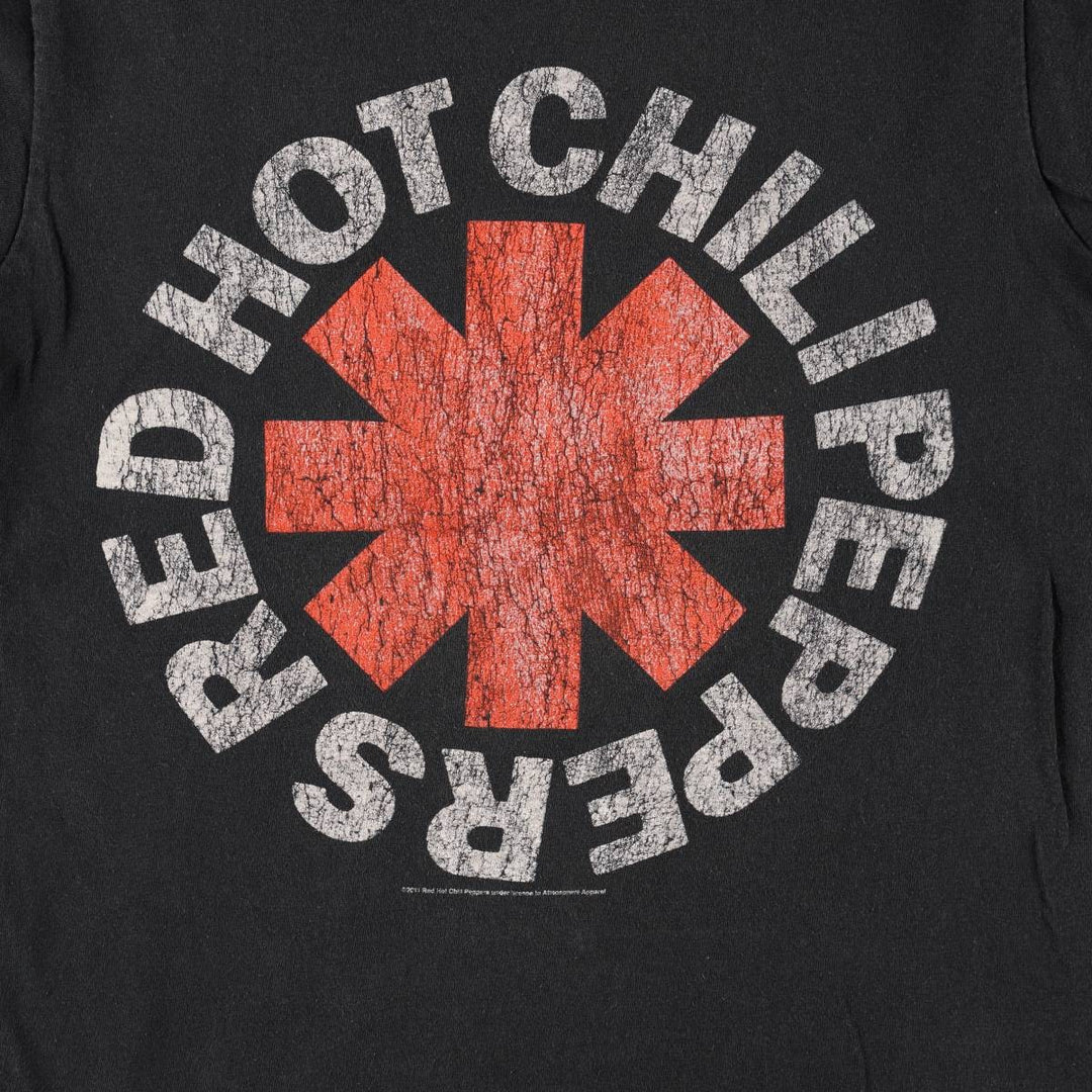 Gildan RED HOT CHILI PEPPERS band T-shirt, men's size small cotton black type Vintage Second Hand