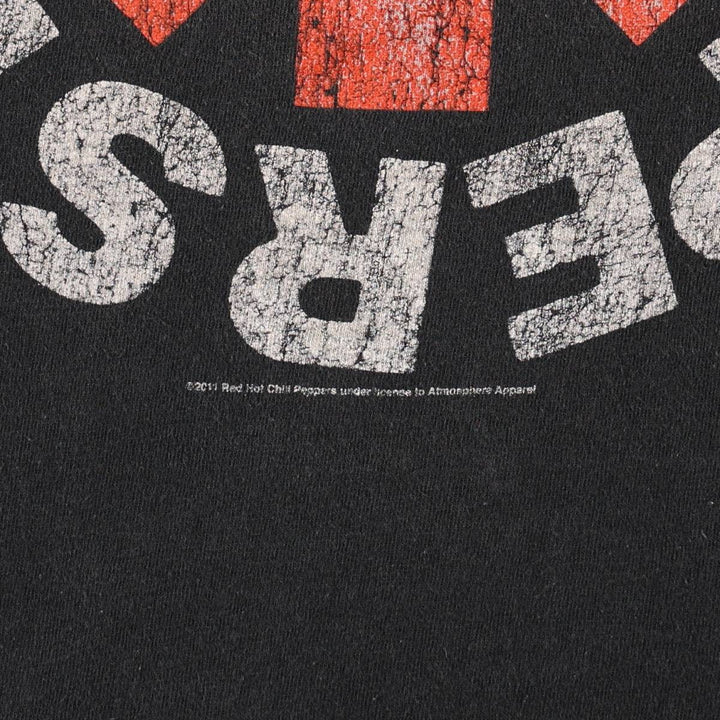 Gildan RED HOT CHILI PEPPERS band T-shirt, men's size small cotton black type Vintage Second Hand