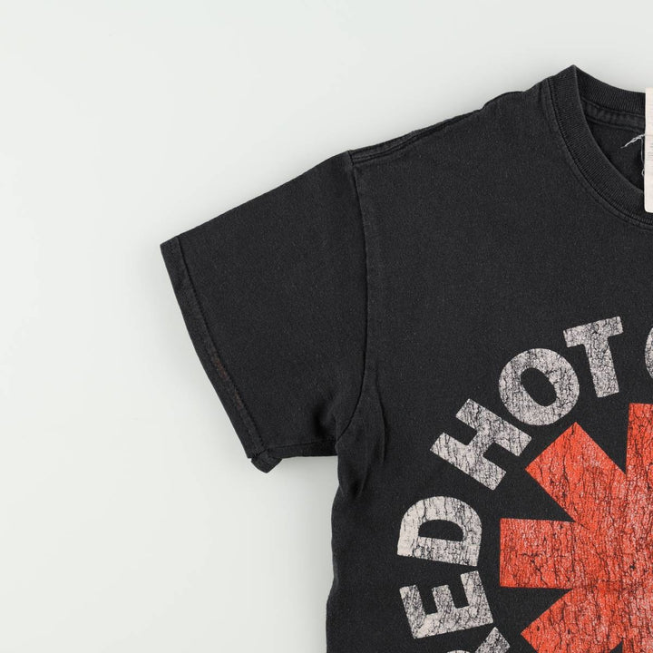 Gildan RED HOT CHILI PEPPERS band T-shirt, men's size small cotton black type Vintage Second Hand