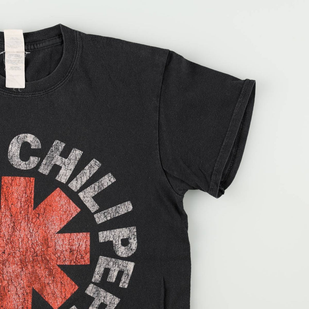 Gildan RED HOT CHILI PEPPERS band T-shirt, men's size small cotton black type Vintage Second Hand