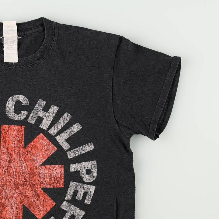Gildan RED HOT CHILI PEPPERS band T-shirt, men's size small cotton black type Vintage Second Hand