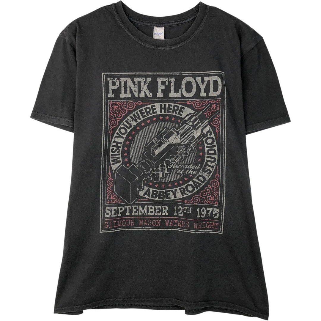 Gildan Pink Floyd Band T-Shirt, Men's Size L cotton black type Vintage Second Hand