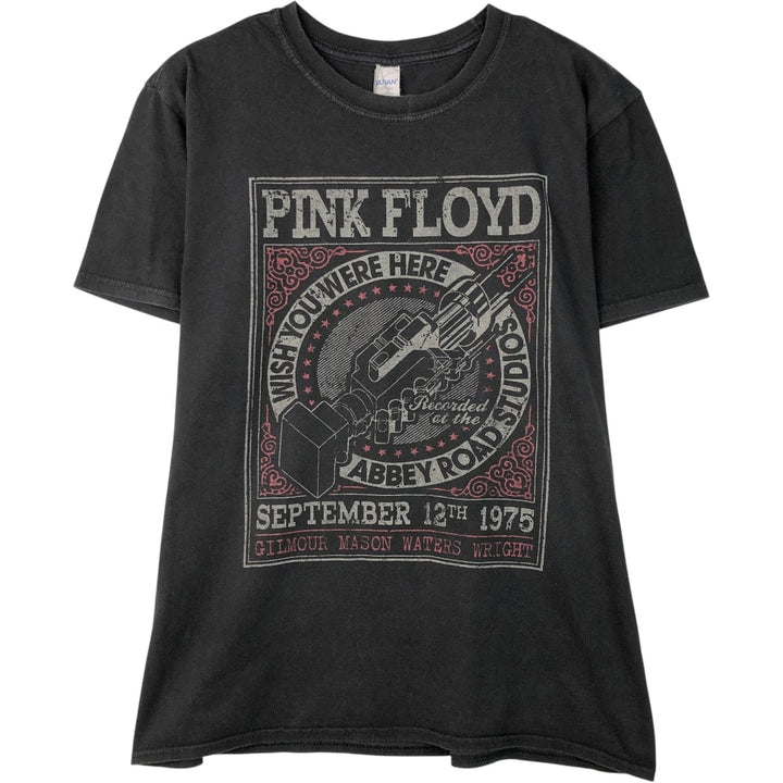 Gildan Pink Floyd Band T-Shirt, Men's Size L cotton black type Vintage Second Hand
