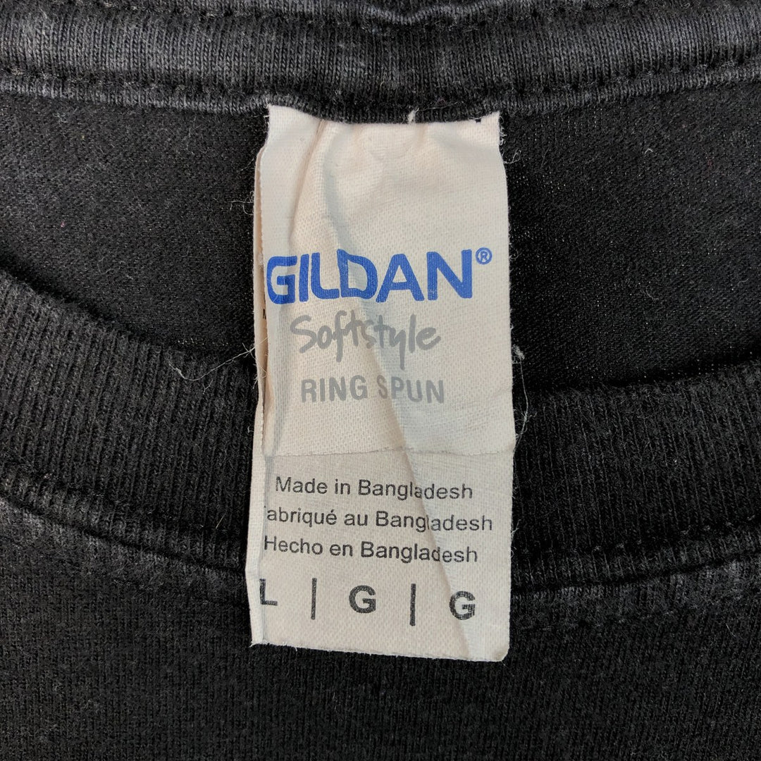 Gildan Pink Floyd Band T-Shirt, Men's Size L cotton black type Vintage Second Hand