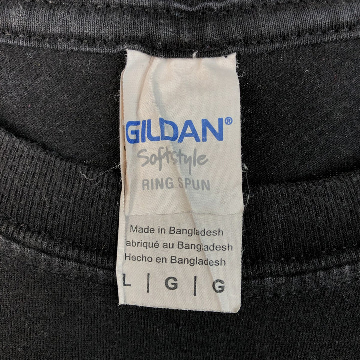 Gildan Pink Floyd Band T-Shirt, Men's Size L cotton black type Vintage Second Hand