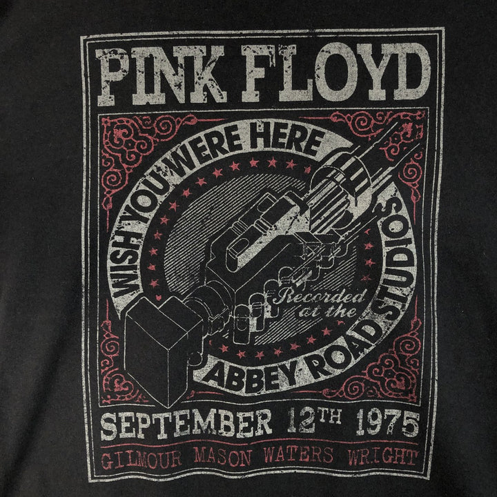 Gildan Pink Floyd Band T-Shirt, Men's Size L cotton black type Vintage Second Hand