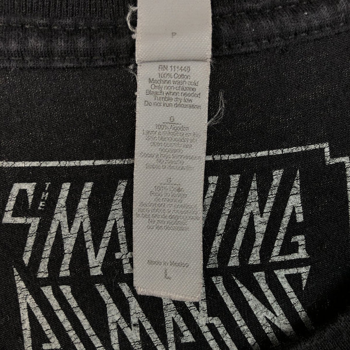 Next Level Apparel THE SMASHING PUMPKINS Band T-shirt (Men's size L equivalent) cotton black type Vintage Second Hand
