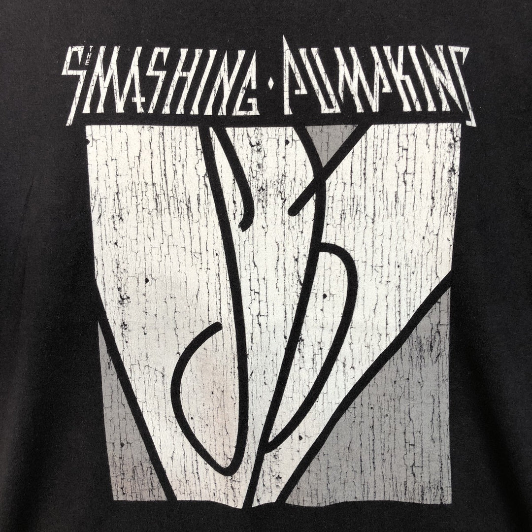 Next Level Apparel THE SMASHING PUMPKINS Band T-shirt (Men's size L equivalent) cotton black type Vintage Second Hand
