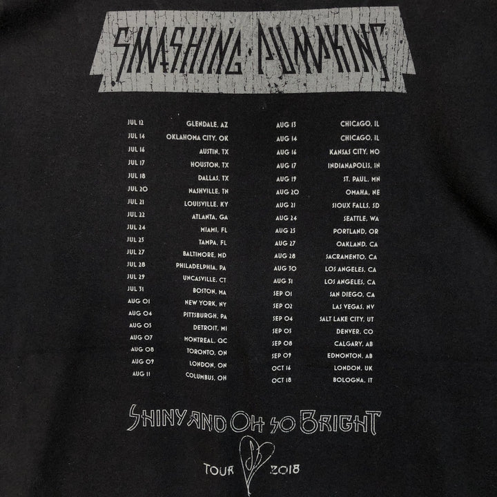 Next Level Apparel THE SMASHING PUMPKINS Band T-shirt (Men's size L equivalent) cotton black type Vintage Second Hand