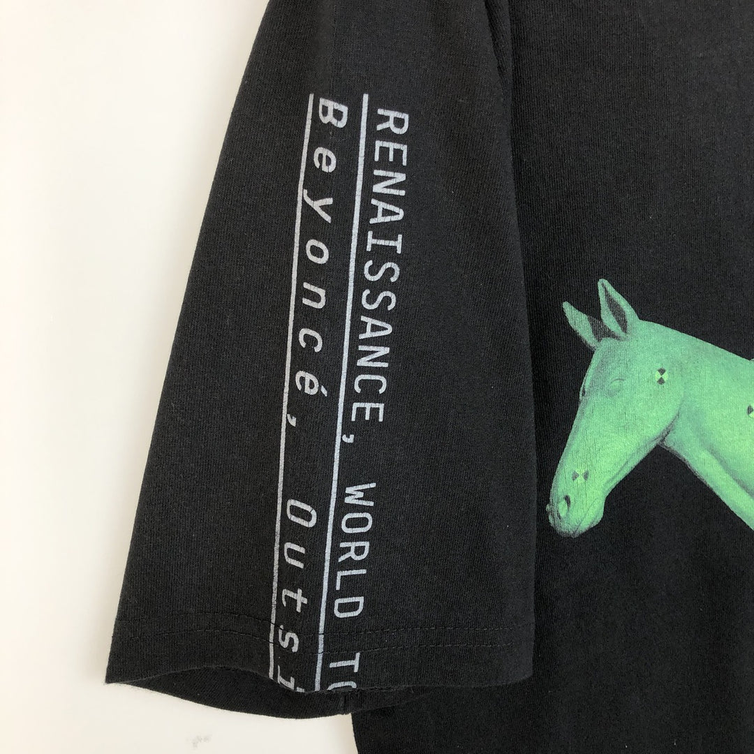 BEYONCE Rap T-Shirt (Men's Size M) cotton black type Vintage Second Hand