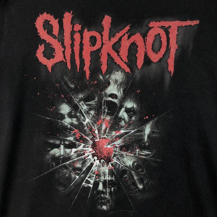 SLIPKNOT Slipknot Band T-shirt Band T Men's XL size unclear black type Vintage Second Hand