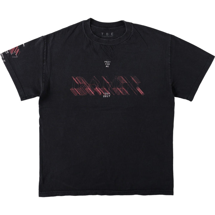 KENDRIC LAMAR rap t-shirt, men's size M. cotton black type Vintage Second Hand
