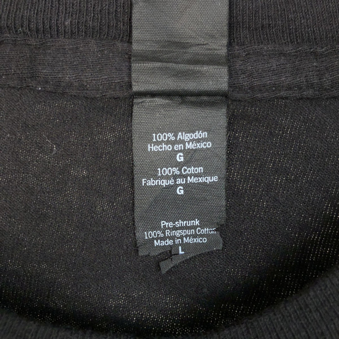 Tultex TULTEX TOOL Band T-Shirt, Men's Size L cotton black type Vintage Second Hand