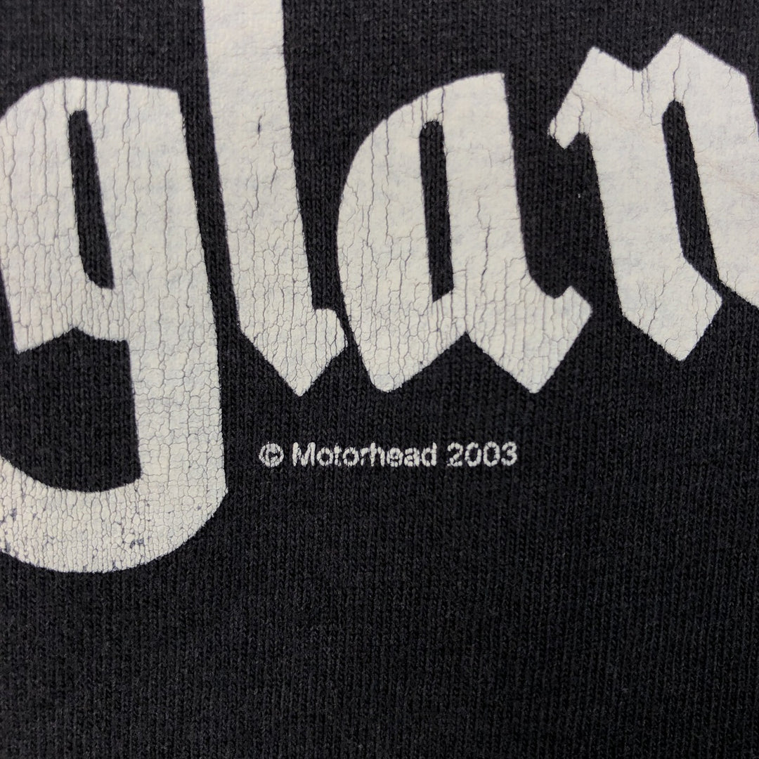2000'S MOTORHEAD band t-shirt, men's size XL equivalent. unclear black type Vintage Second Hand