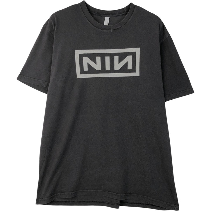 Next Level Apparel NINE INCHI NAILS Band T-shirt (Men's size L) cotton black type Vintage Second Hand