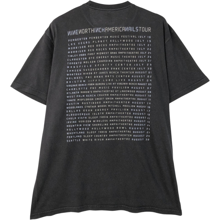Next Level Apparel NINE INCHI NAILS Band T-shirt (Men's size L) cotton black type Vintage Second Hand