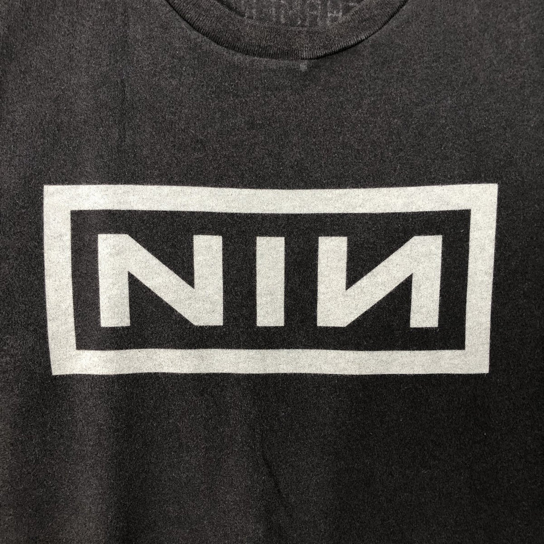 Next Level Apparel NINE INCHI NAILS Band T-shirt (Men's size L) cotton black type Vintage Second Hand
