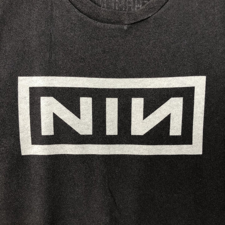 Next Level Apparel NINE INCHI NAILS Band T-shirt (Men's size L) cotton black type Vintage Second Hand