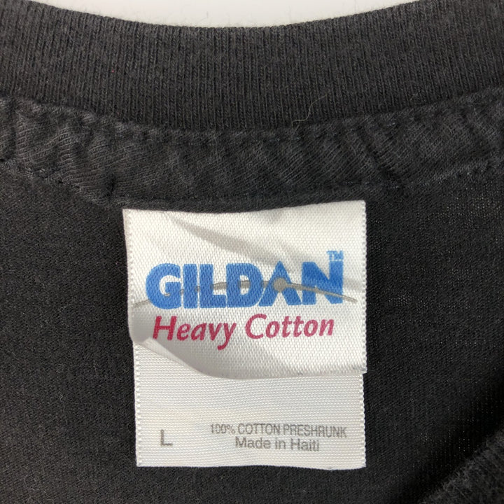 Gildan GILDAN NIRVANA Nirvana Band T-shirt Band T Men's L size cotton black type Vintage Second Hand