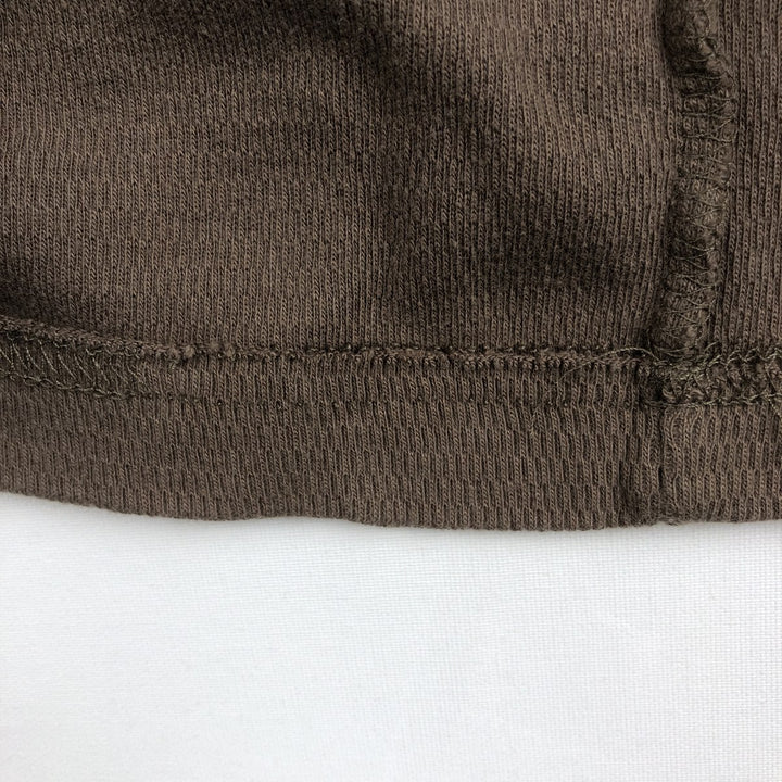 2000'S Harley-Davidson Motorcycle Thermal Long-Sleeve T-Shirt, Honeycomb Pattern, Made in USA, Men's Size XL (approx.) cotton Khaki type brown Vintage Second Hand