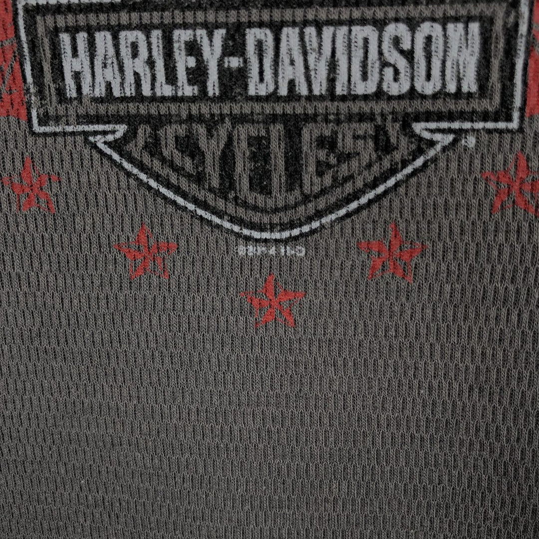 Harley-Davidson Thermallon T-Shirt, Honeycomb, Made in USA, Men's Size L cotton Charcoal Vintage Second Hand
