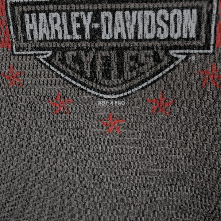 Harley-Davidson Thermallon T-Shirt, Honeycomb, Made in USA, Men's Size L cotton Charcoal Vintage Second Hand