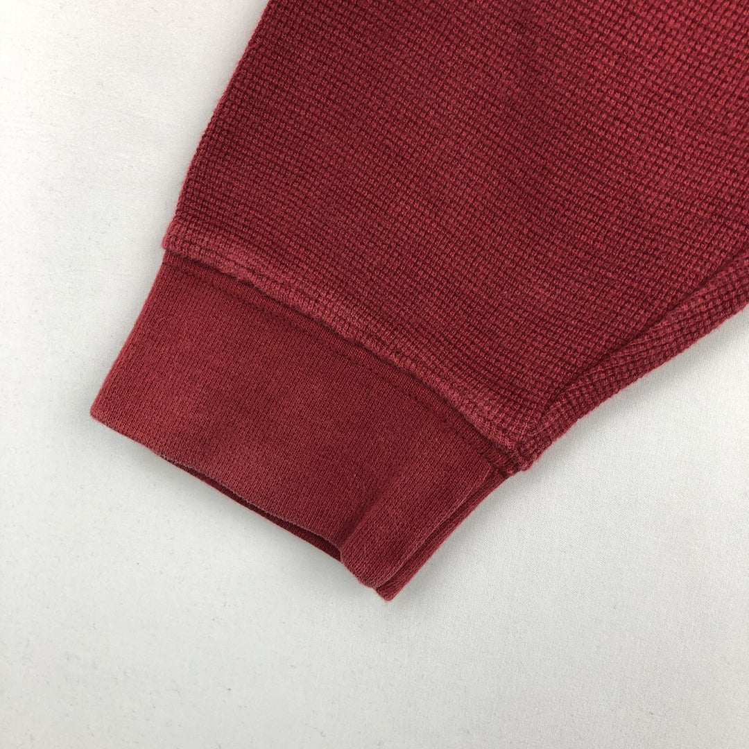 Carhartt Herringbone Thermal Long-Sleeve T-Shirt, Men's Size L (approx.) cotton red type Vintage Second Hand
