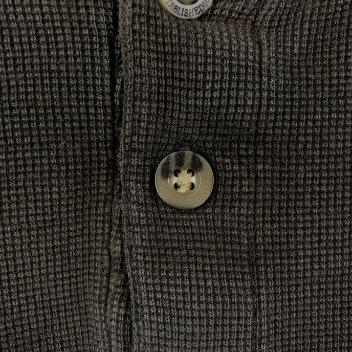 Carhartt Henley Neck Thermal Long T-Shirt, Men's Size Medium cotton Khaki type Vintage Second Hand