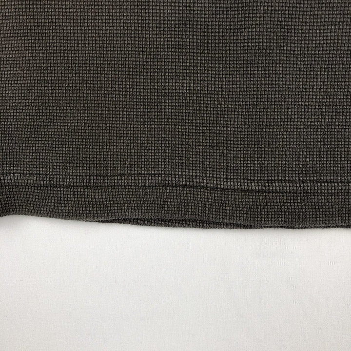Carhartt Henley Neck Thermal Long T-Shirt, Men's Size Medium cotton Khaki type Vintage Second Hand