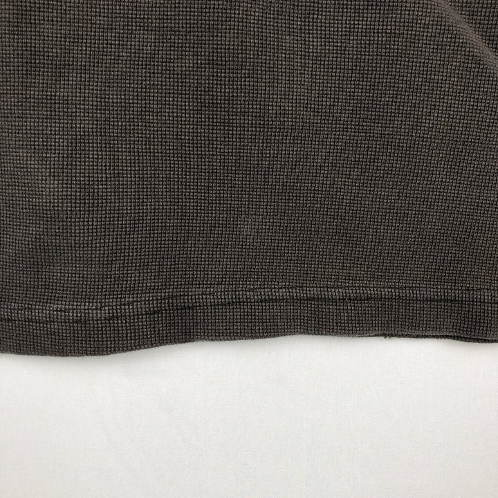 Carhartt Henley Neck Thermal Long T-Shirt, Men's Size Medium cotton Khaki type Vintage Second Hand