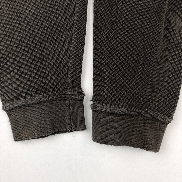 Carhartt Henley Neck Thermal Long T-Shirt, Men's Size Medium cotton Khaki type Vintage Second Hand