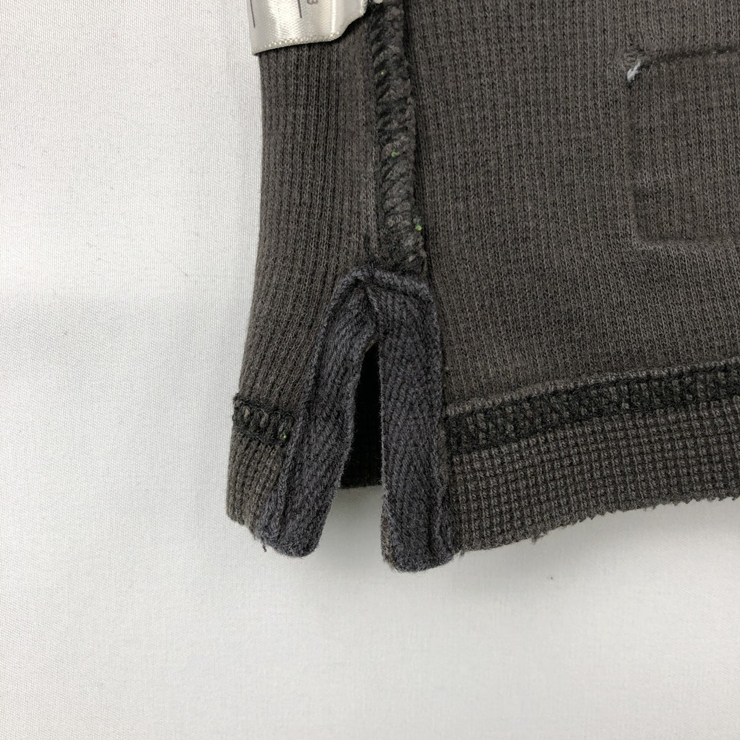 Carhartt Henley Neck Thermal Long T-Shirt, Men's Size Medium cotton Khaki type Vintage Second Hand