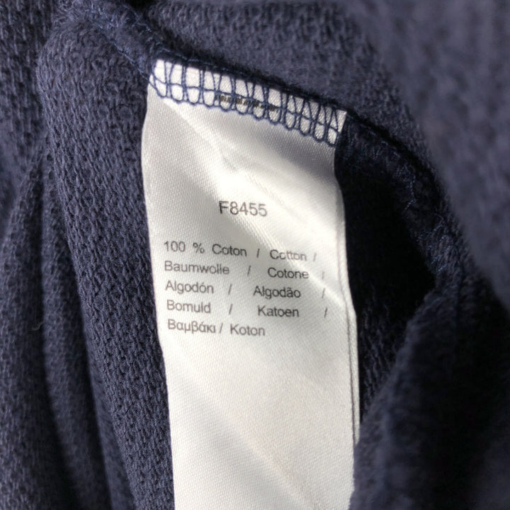 Lacoste SLIM FIT French Design Henley Neck Thermal Long-Sleeve T-Shirt, Size 7 (Men's XXL equivalent) cotton navy blue type Vintage Second Hand