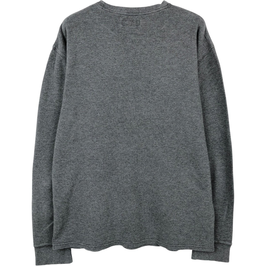 Ralph Lauren POLO RALPH LAUREN Thermal Long T-shirt Waffle Men's XL cotton gray type Vintage Second Hand