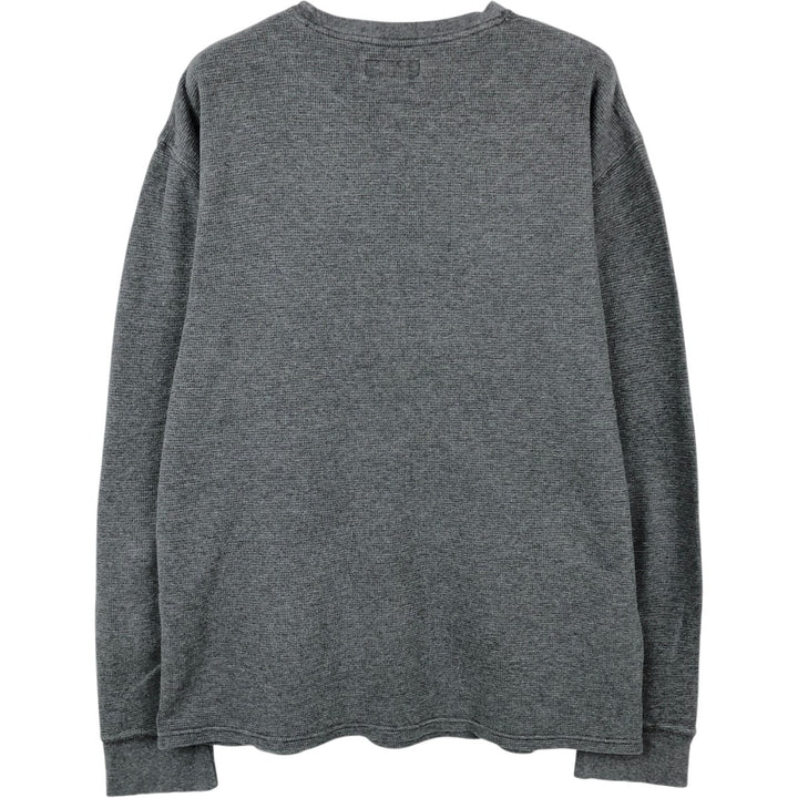 Ralph Lauren POLO RALPH LAUREN Thermal Long T-shirt Waffle Men's XL cotton gray type Vintage Second Hand